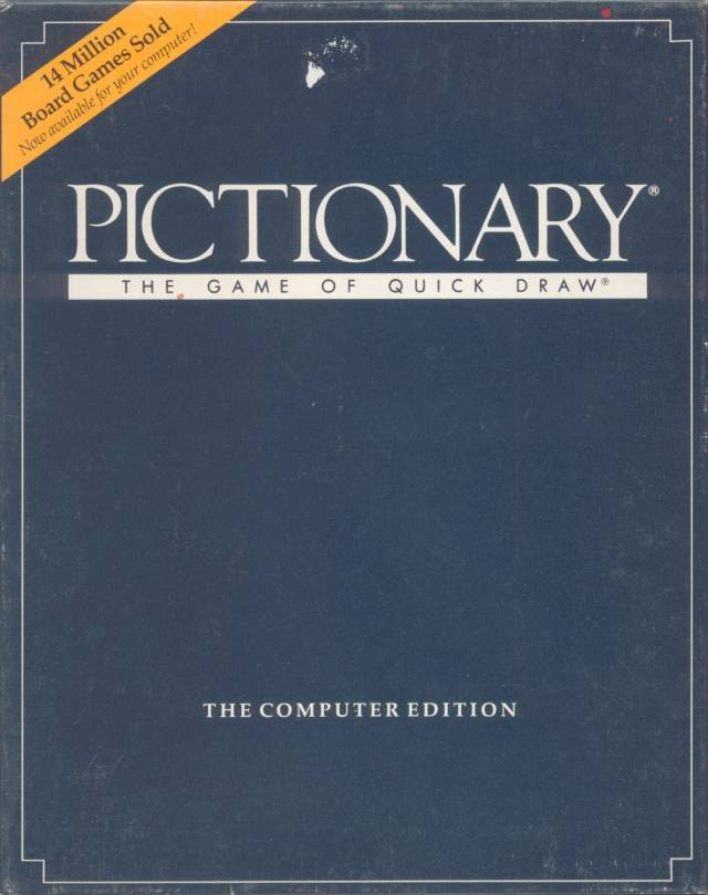 Pictionary box art for Amiga
